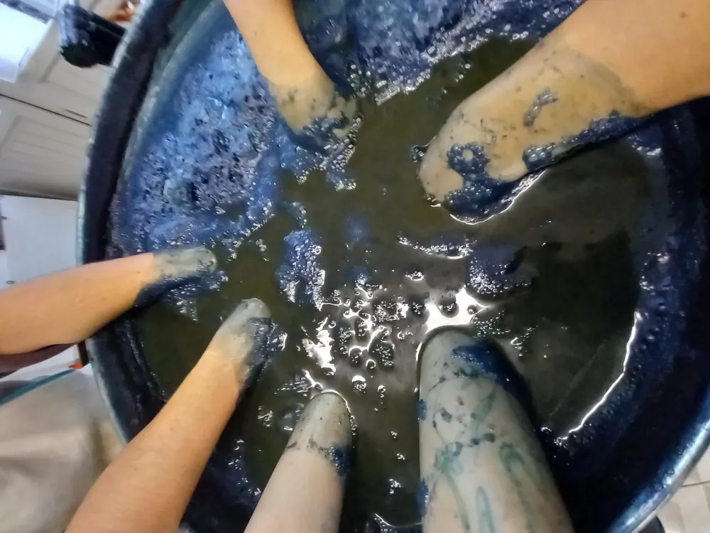 préparation d'une couleur bleue